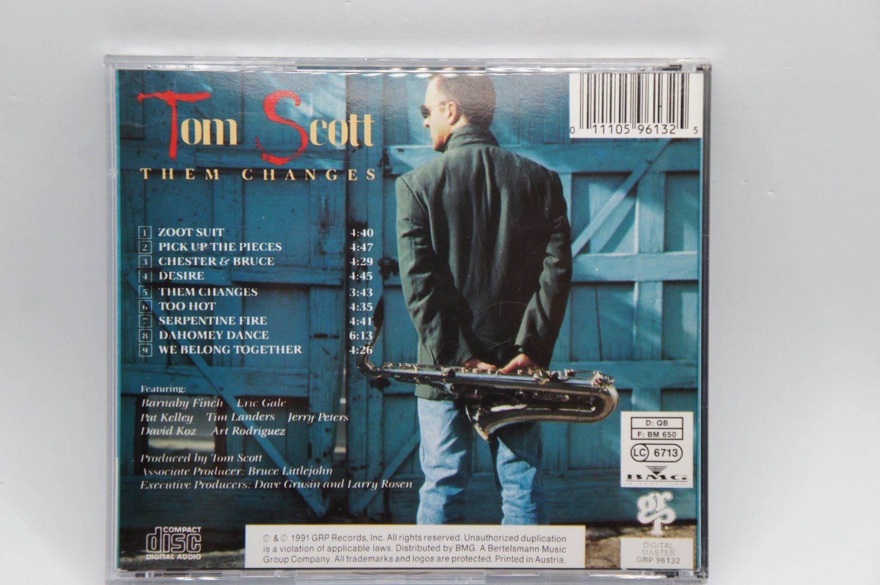 CDs: CD: Tom Scott ‎– Them Changes – D'occasion à Ernetschwil par luisvonerni 1