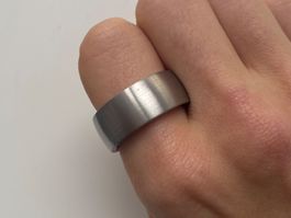 XENOX Massive Edelstahl Ring Silber