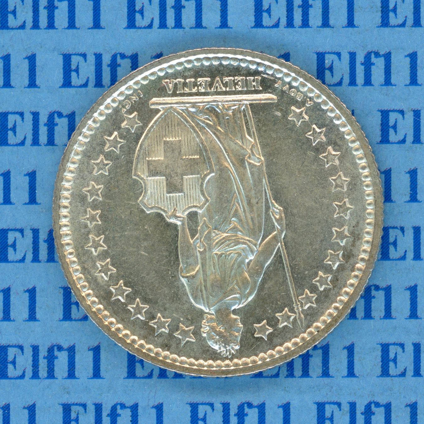 Tutti le monete: CHF___2.00 1941 -unz 2 Franken – Usato da Widnau venduto da Elf11 1
