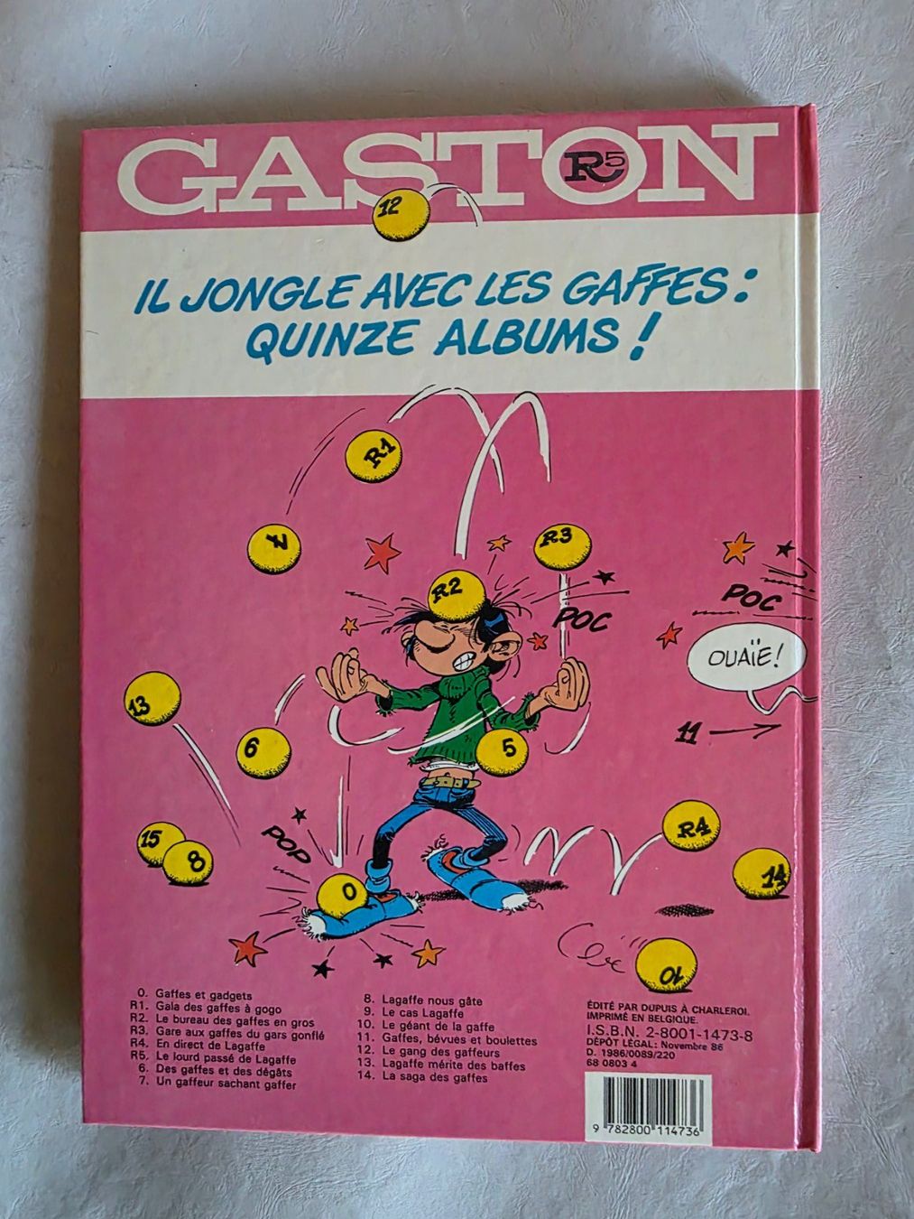 Fumetti: Comic - Gaston - Le Lourd passé de lagaffe - 1986 – Usato da Walterswil BE venduto da Lonitti 5