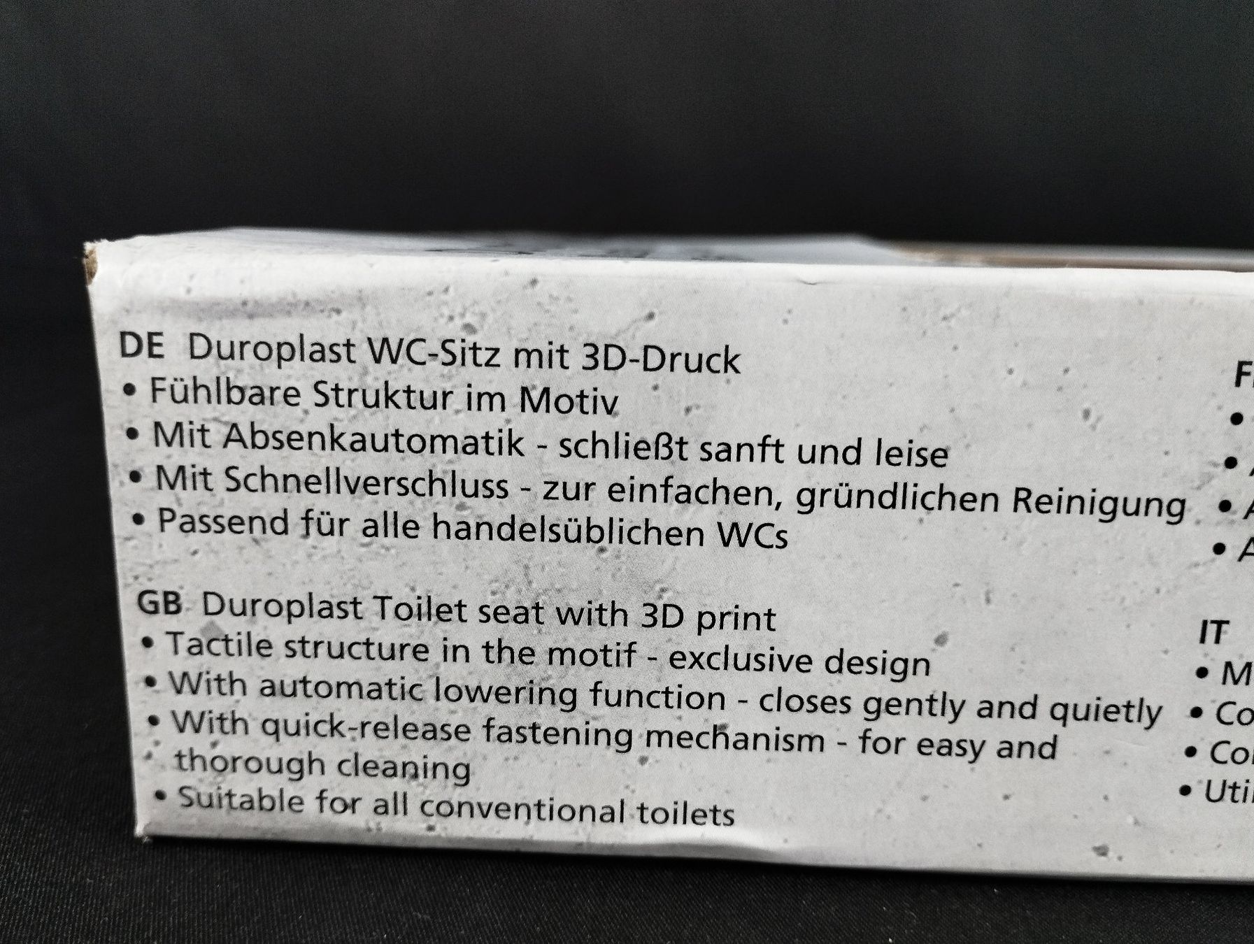 Wenko WC: WENKO WC-Sitz mit 3D-Druck – Neuf (Voir description) à Schübelbach par Restwert_Schubelbach 7