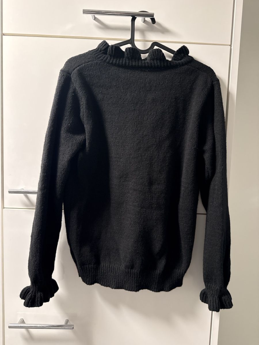 Shein Maglioni & Felpe: Schwarzer Strickpullover mit Rüschen und Perlen, Gr. S – Nuovo (secondo la descrizione) da Arbon venduto da llaauraa 2