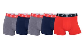 CR7, 5er-Pack Boxershorts Grau/Rot/Navy, L Liquidation