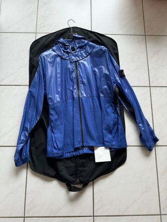STONE ISLAND HEAT REACTIVE LAMY WITH COTTON LINEN TELA JACKE