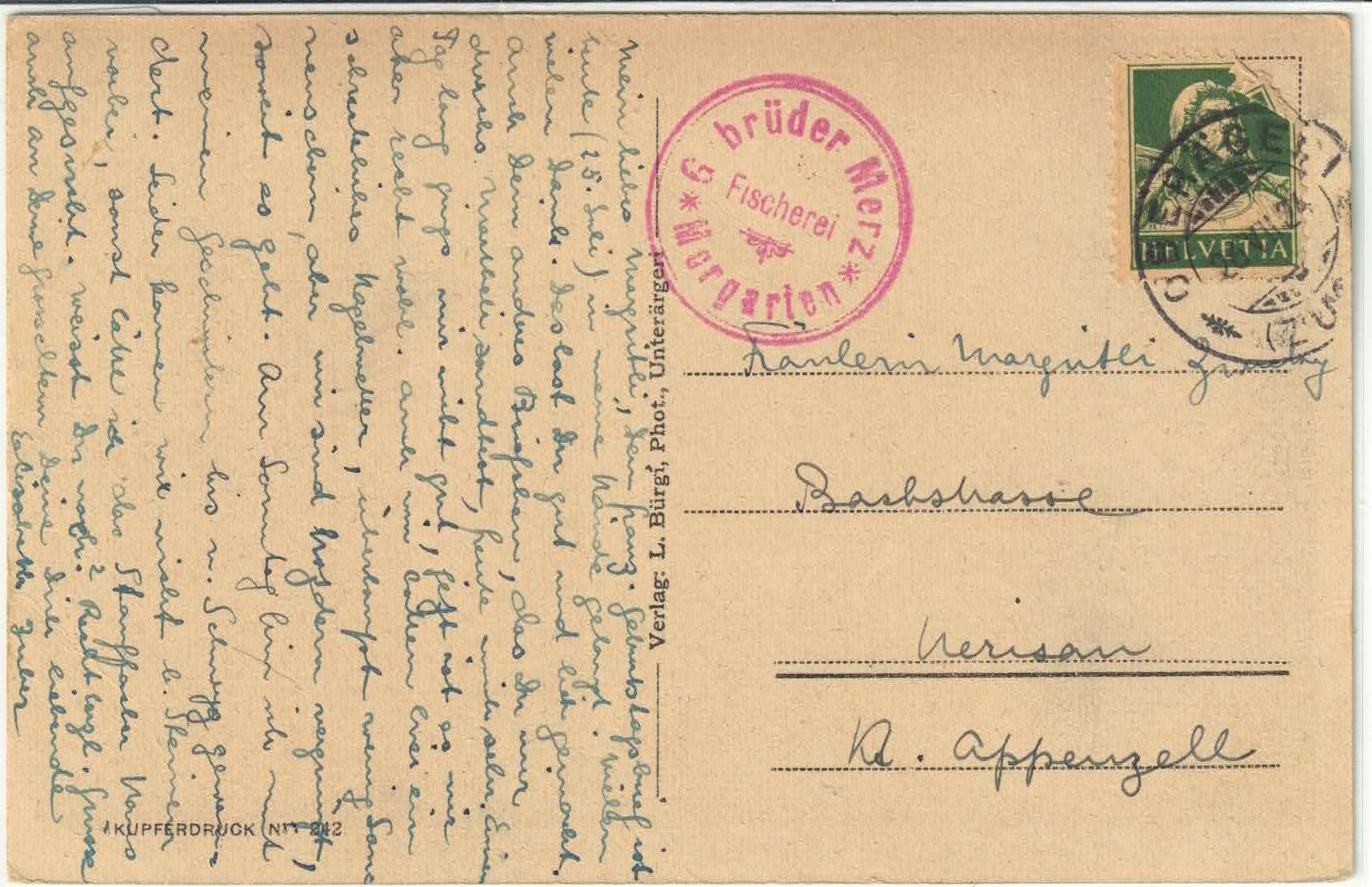 Cartoline postali: Aegerisee mit Hochgebirge – Usato da Ettingen venduto da Kartenplanet 1