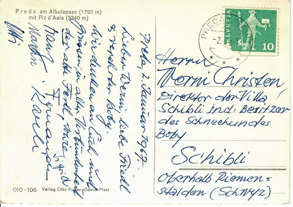 Cartoline postali: Preda – Usato da Hochdorf venduto da Ziegel-16 1