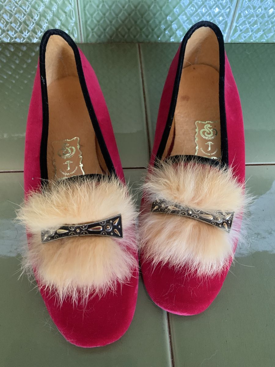Damenschuhe: Vintage Hausschuhe Gr. 39 – Gebraucht aus Egg b. Zürich von ohtannenbaum