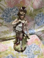 Antike Porzellan Figur Barock Jüngling
