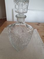 Kristallkaraffe mit Glasstopfen, Vintage, sehr schön! (52)