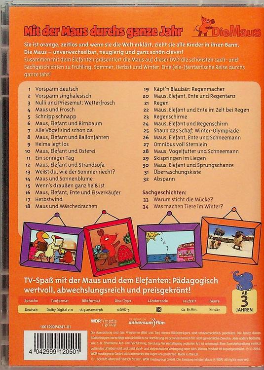 Dvd Die Maus 3 Mit Der Maus Durchs Ganze Jahr Kaufen Auf Ricardo 