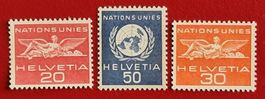 DIENST VII ONU GENEVE UNO SATZ 28 - 30 1959** POSTFRISCH