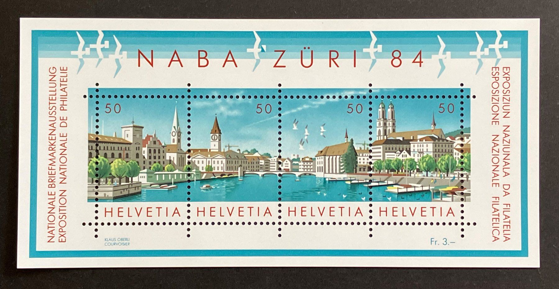 Tutti i francobolli: BLOCK NABA ZÜRI 84** – Nuovo (secondo la descrizione) da Oberwil BL venduto da SALOB