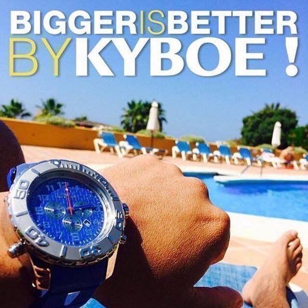 Orologi: KYBOE! Chrono 48mm - Silver Sapphire – Nuovo e nell'imballaggio originale da Bremgarten AG venduto da New_Design_Swiss 1