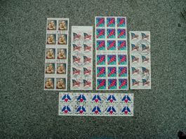 USA Heftchenmarken mit Top Stempel