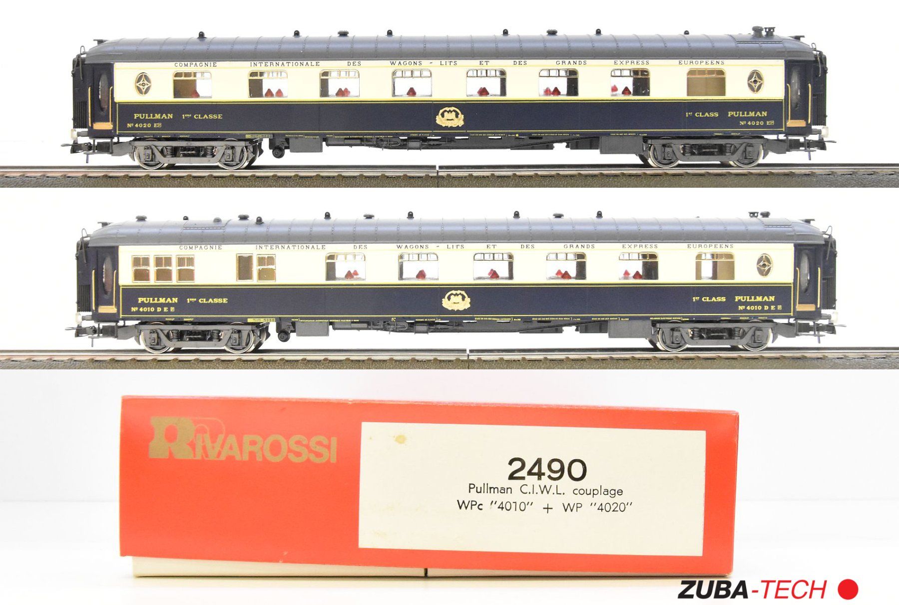 Rivarossi 2490 Pullman-Personenwagen-Set der CIWL 2-tlg OVP (Neu ...
