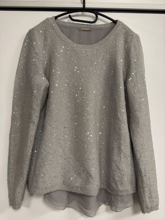 Festlicher Glitzer Pullover - Gr. M