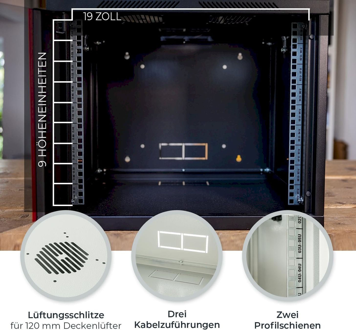 Sonstiges zu Computer & Netzwerk: HMF Serverschrank 19 Zoll 9HE – Neu und originalverpackt aus Bottighofen von zaap 5