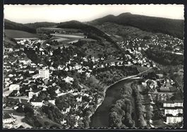 Nussbaumen /AG, Ortsansicht vom Flugzeug