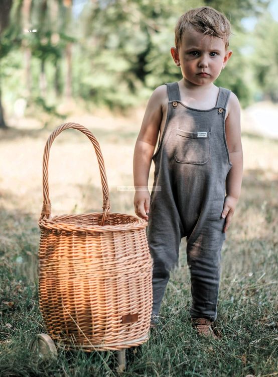 Sonstiges für Haushalt & Wohnen: Handgefertigter Weiden-Spielzeugwagen mit Rollen Naturfarb – Neu und originalverpackt aus Affeltrangen von b.fly. 5