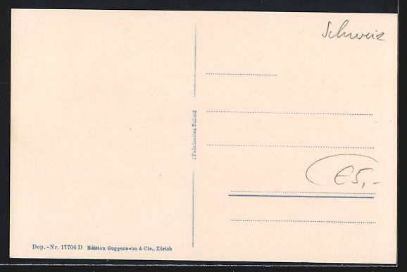 Cartoline postali: AK Zuoz, Dorfplatz mit Brunnen – Usato da Berlin venduto da bartko-reher 1