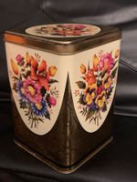 Vintage Keksdose/Blechdose mit Blumenmuster, Made in England