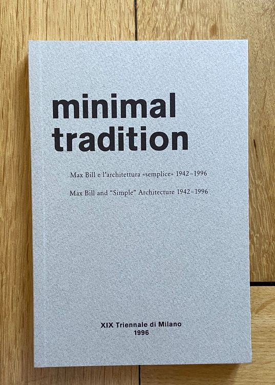 ( Max Bill )  /  Minimal Tradition