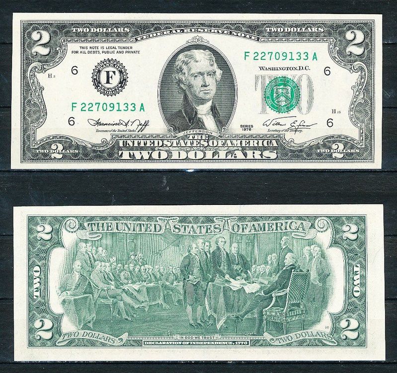 USA.Banknote 2,-$ Sonder-Certificate1976 | Kaufen auf Ricardo
