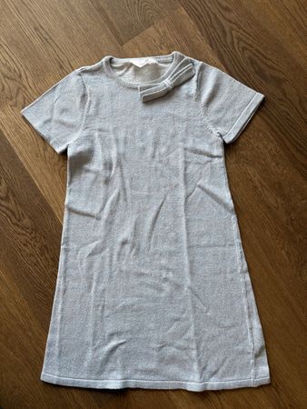 H&M Kleid, Gr. 134/140, Sommerkleid, Silber Glitzer!