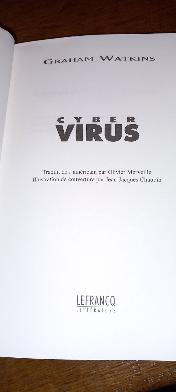 Libri: Cyber virus – Usato da Le locle venduto da juliensaran 3