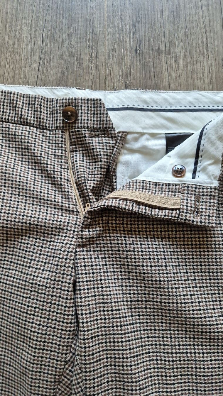 Hosen: Herren Hose kariert Braun Grösse 44 – Gebraucht aus Winterthur von Striegelbox 2