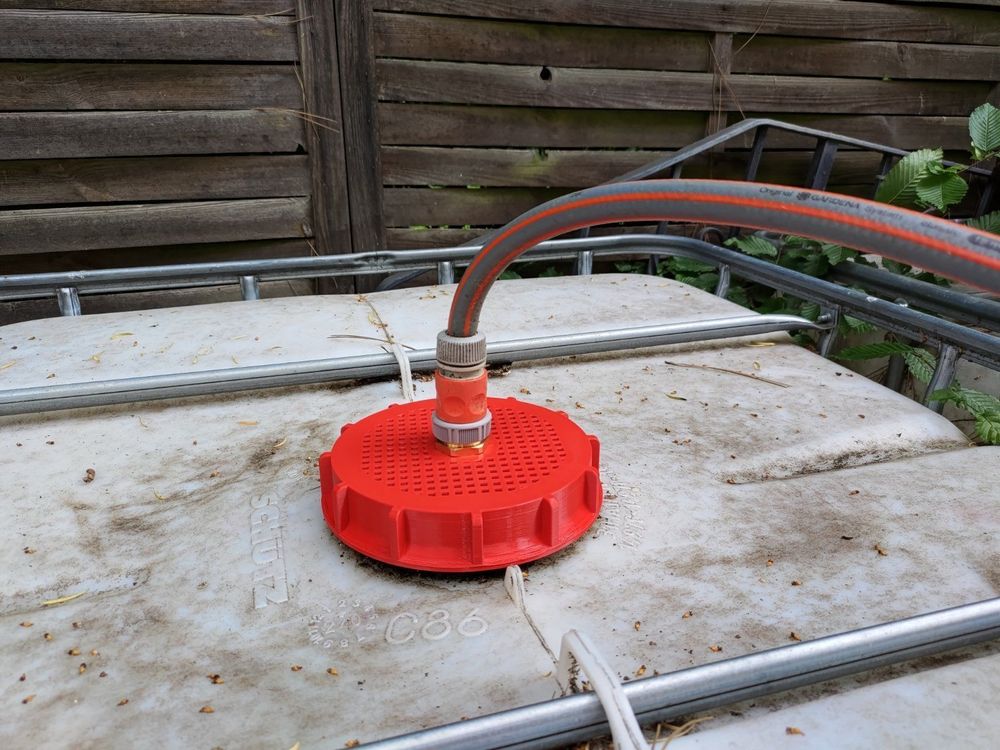 IBC Tank Deckel mit Gitter und G1
