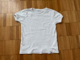 Weisses Kinder T-Shirt Gr. 104 Sommer Baumwolle Top Zustand