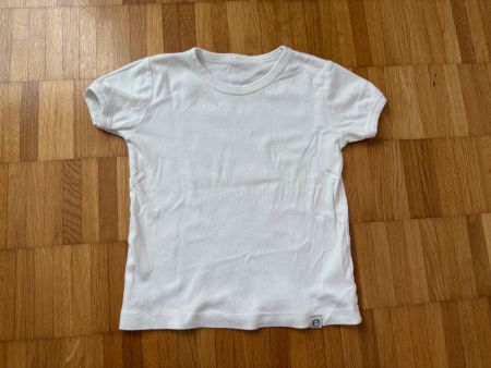 Weisses Kinder T-Shirt Gr. 104 Sommer Baumwolle Top Zustand