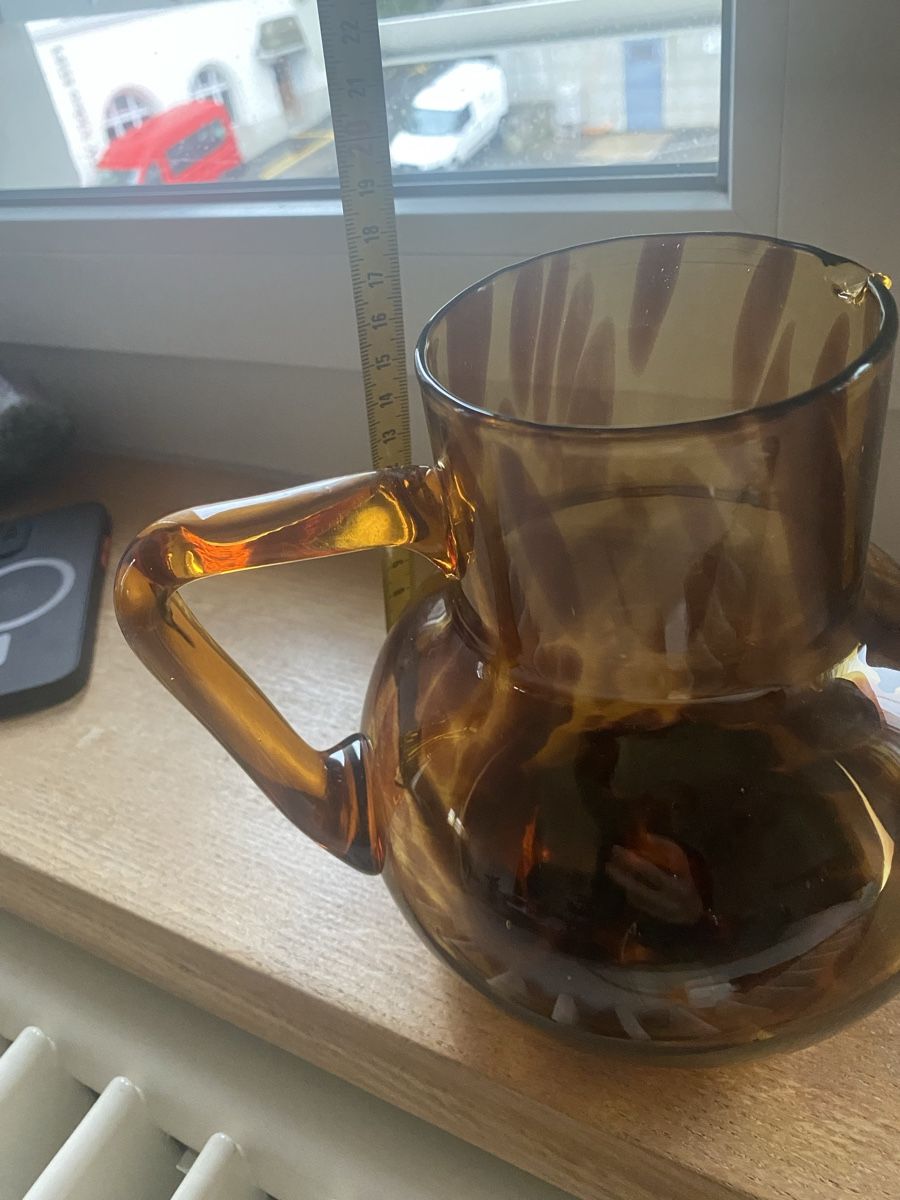Caraffe: Caraffe verre vintage effet tortoise – Usato da Küssnacht am Rigi venduto da FFKA 2