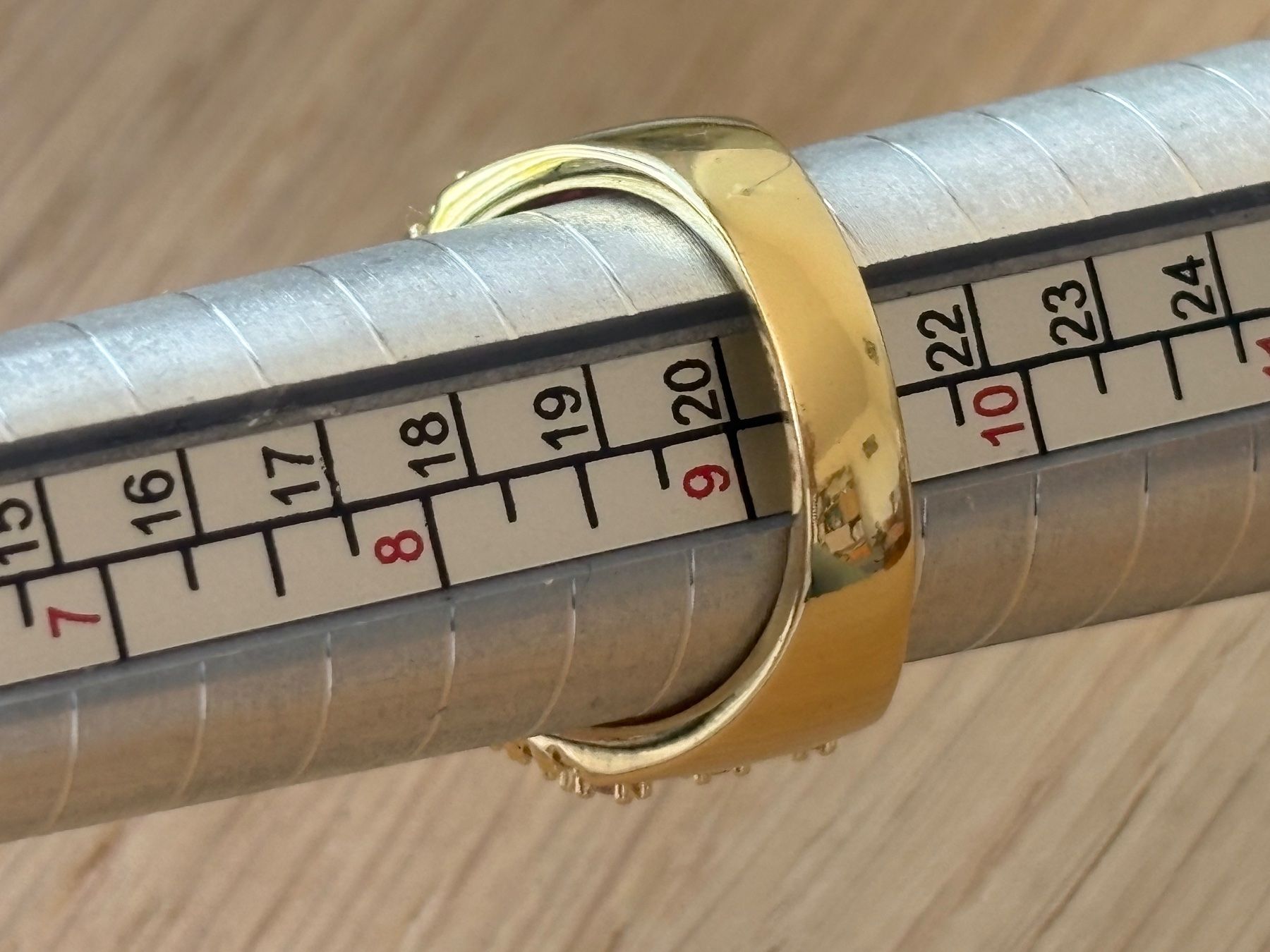 Anelli: Luxus Elegante Gr.19/9 Ring Farbe: Gold/rot – Nuovo (secondo la descrizione) da Biel-Bienne venduto da Roserosse13 7