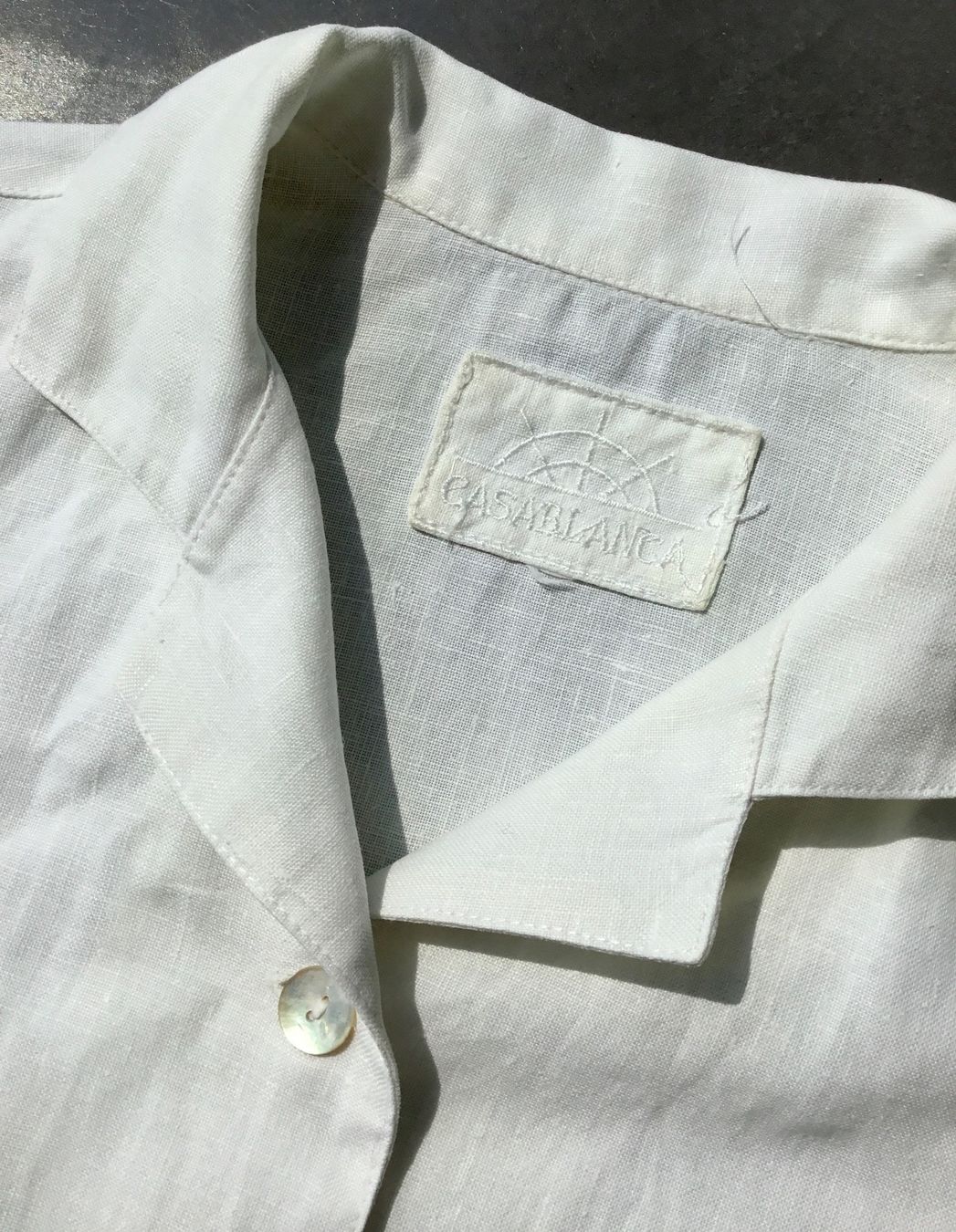 Camicette: Bluse CASABLANCA | Leinen weiss – Usato da Eggersriet venduto da Wiese61 2