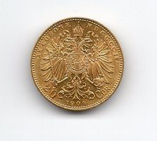 (1211) Austria, 20 Kronen 1904, Gold, top