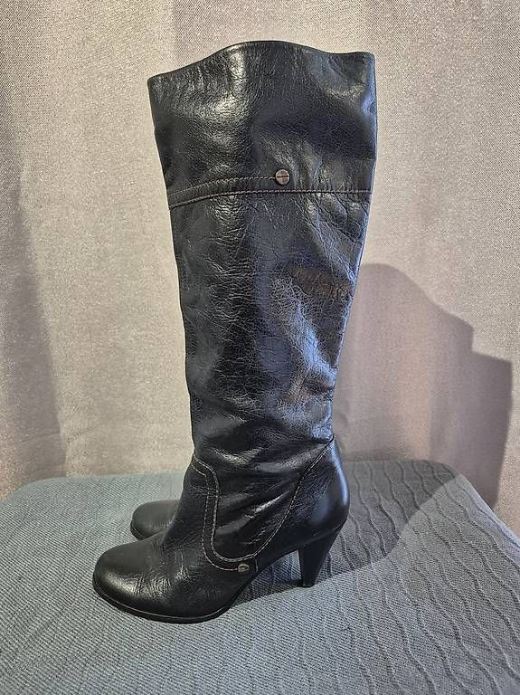 Dune London Scarpe da donna: Dune London Lederstiefel Schwarz - 39 – Usato da Allschwil venduto da BiHoh 2