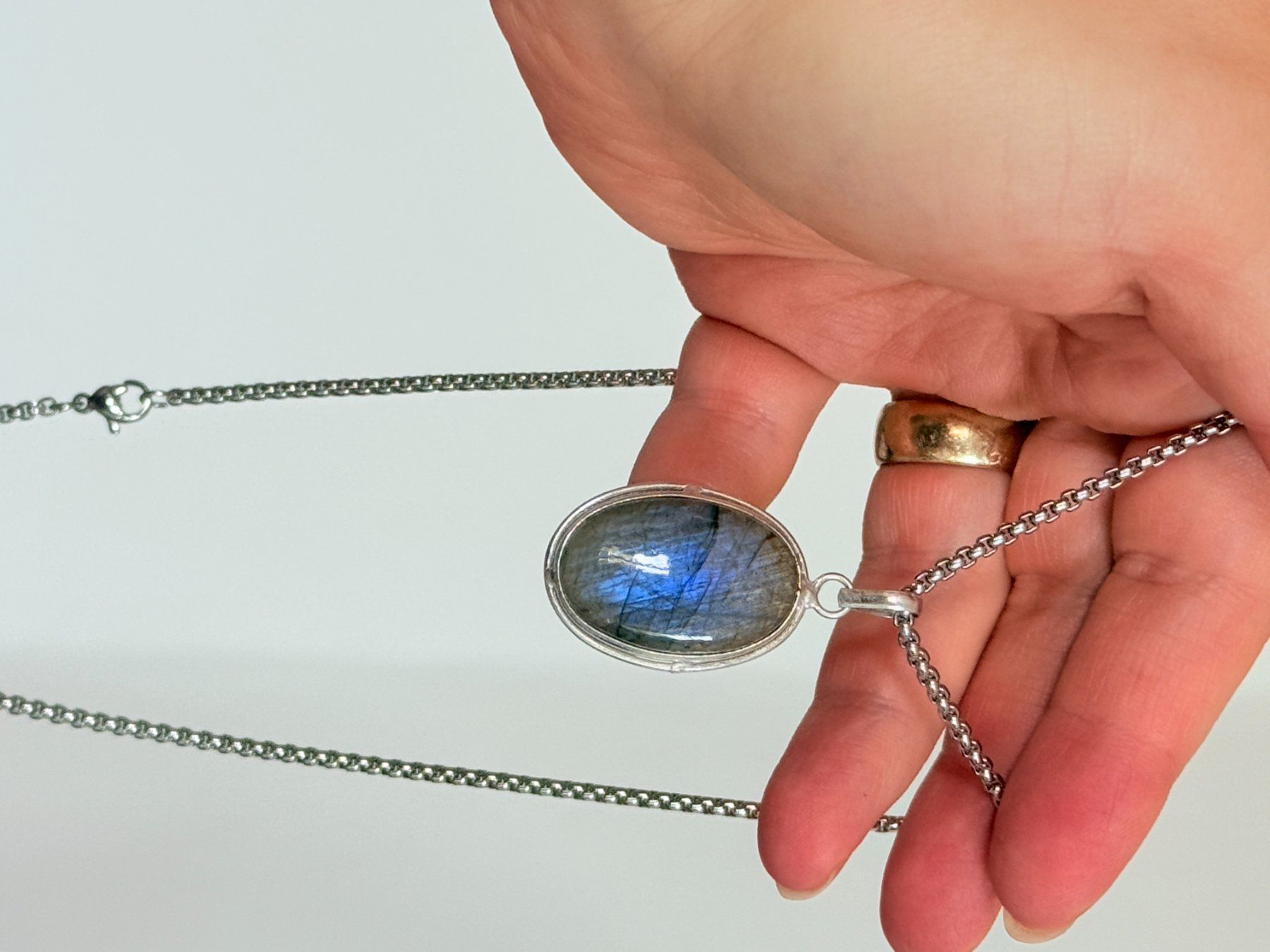 Ketten: Collier labradorite, élégant et tendance ✨ – Neu und originalverpackt aus Genève von AWWA 3
