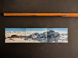 AK color St.Moritz GR Piz Nair 3-faches Panorama ≈ 1980