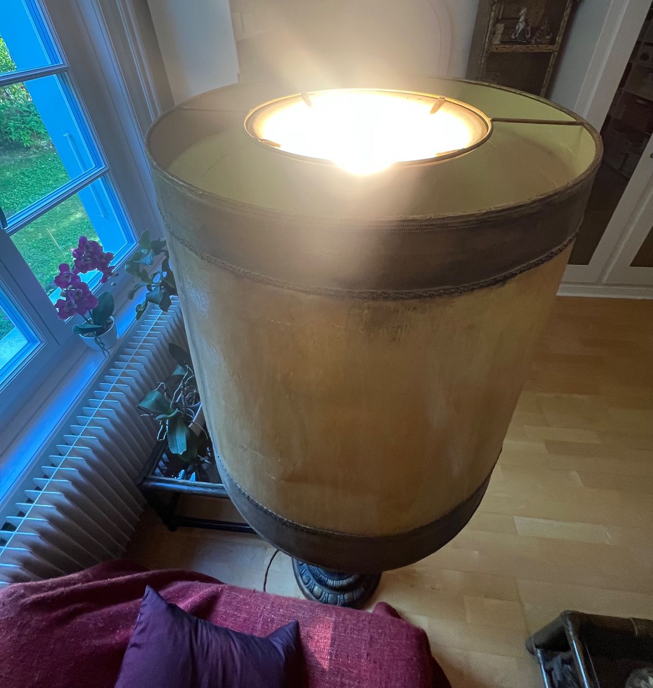 Lampade: Original antik Ständer Lampe Italy Putte Engel ca.1900 – Usato da Bern venduto da bergsee-copyright 8