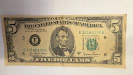 USA – Billet 5 Dollars 1975 – Federal Reserve Note – Richmon