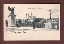 Gruss aus BASEL - Wettsteinbrücke