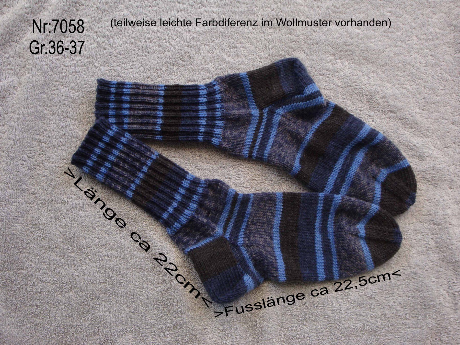 Calze: Socken handgestrickt  Gr.36-37 – Nuovo (secondo la descrizione) da Bollodingen venduto da happyday11