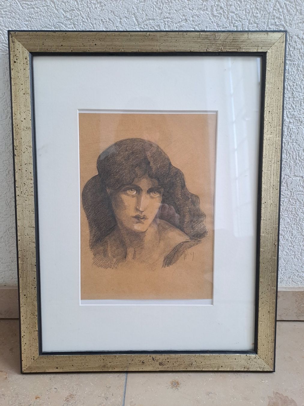 Gemälde: Frauenportrait von Willy Roth – Gebraucht aus Binningen von trovata