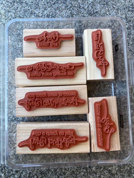 Stampin up Stempel englische Sprüche Kaufen auf Ricardo
