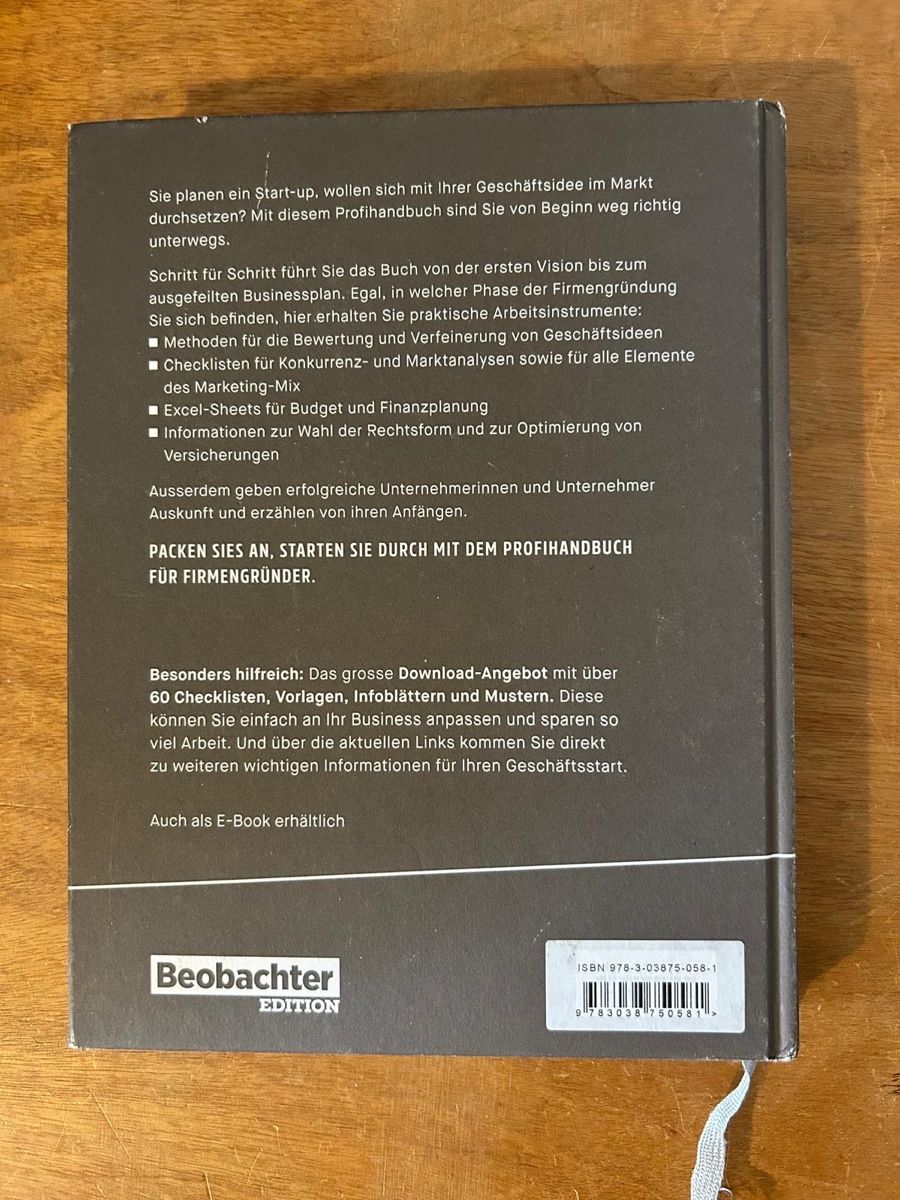 Libri: Winistörfer: "Ich mache mich selbstständig" - Beobachter – Usato da Zürich venduto da WWehrle 1