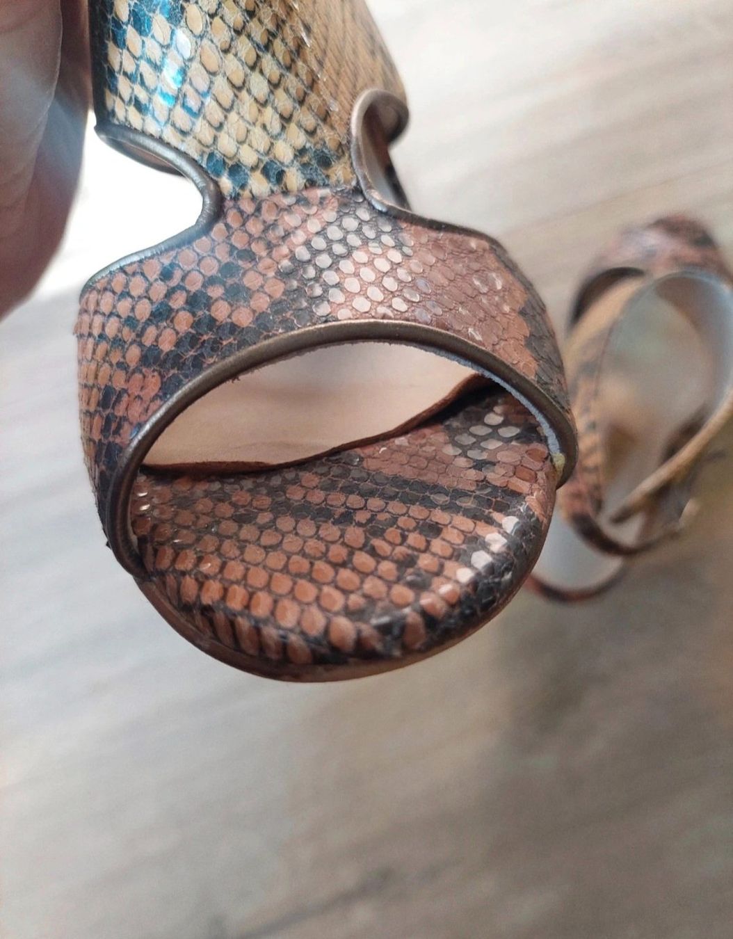 Scarpe da donna: Bocage Sandales cuir effet python originales T 38 – Usato da Genève venduto da a_t_g5kq 3