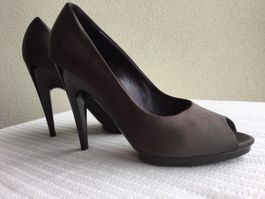 Jil Sander Satin Pumps, Gr. 37,5