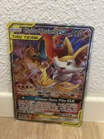 Charizard & Braixen GX TAG TEAM Pokemon Karte gross